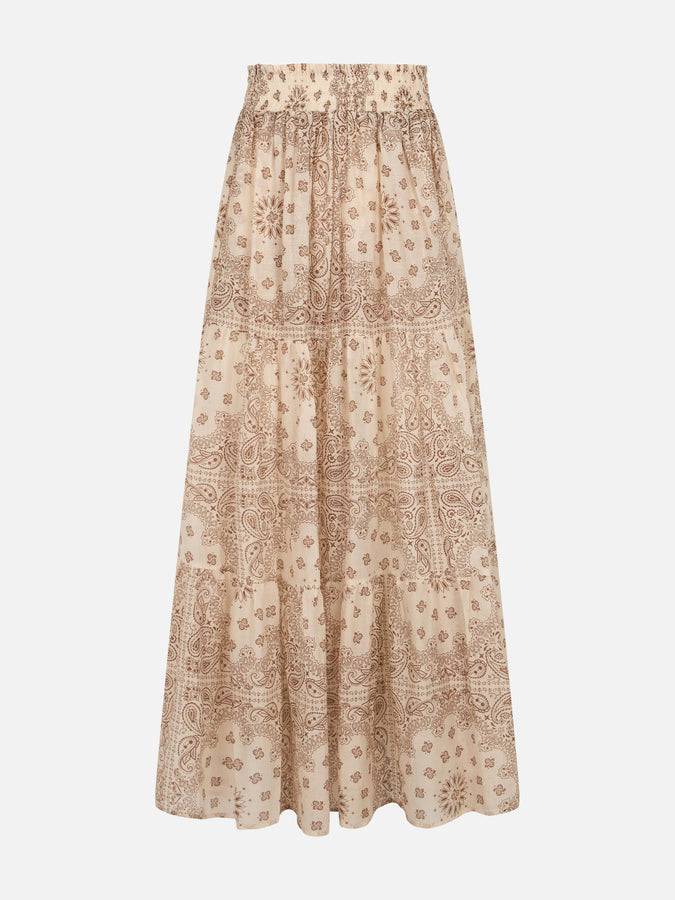 Mc2 Saint Barth Woman silk voile pleated long skirt Cheyenne Qualità Garantita