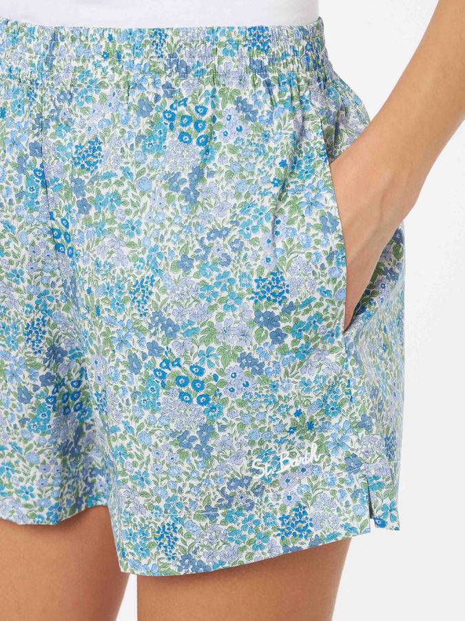 Mc2 Saint Barth Pantaloncini pull up da donna Joanna Luise in cotone Meave | REALIZZATO CON TESSUTO LIBERTY Convenienza