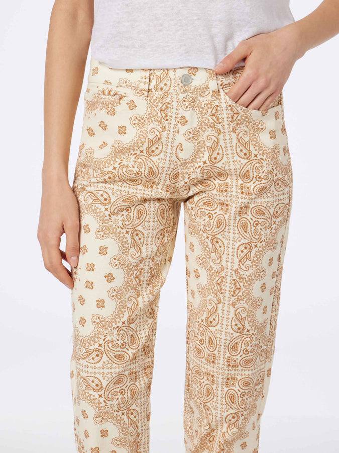 Mc2 Saint Barth Denim da donna Belleville stampa bandana bianco sporco In Vendita