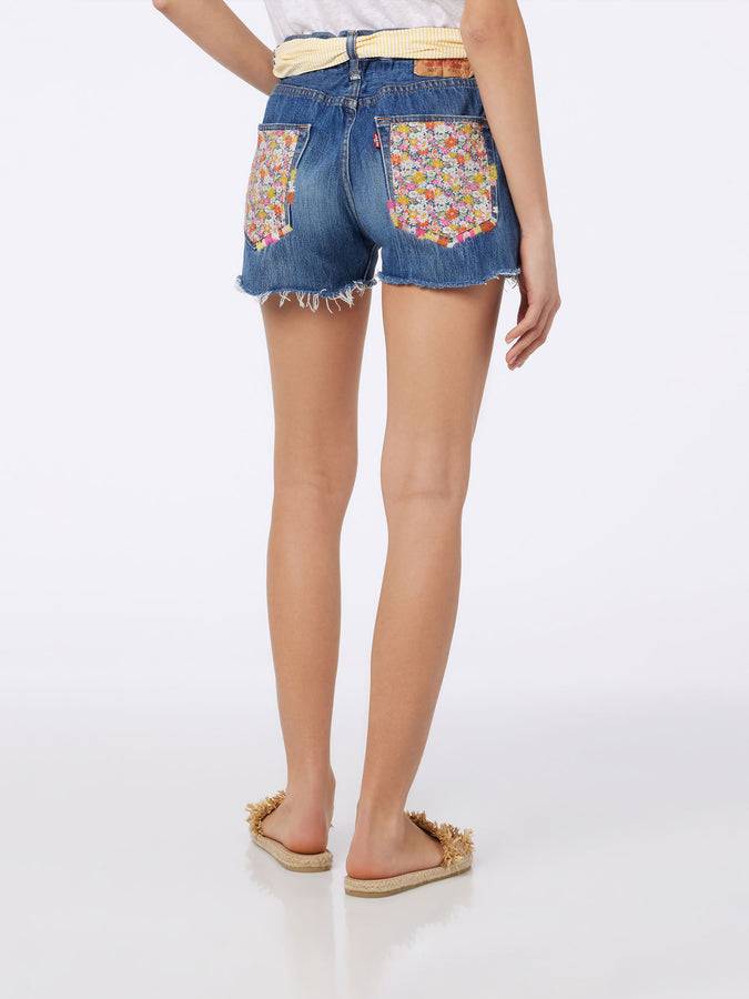 Mc2 Saint Barth Pantaloncini in denim da donna Libby | REALIZZATO CON TESSUTO LIBERTY I Più Venduti