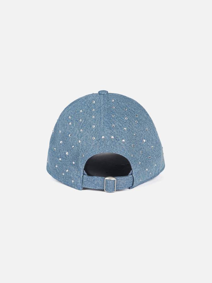 Mc2 Saint Barth Cappellino Davis in denim impreziosito da strass Negozio online di fabbrica