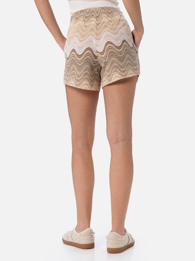 Mc2 Saint Barth Pantaloncini da donna pull up in tessuto maglia Rachel Meave Online Outlet