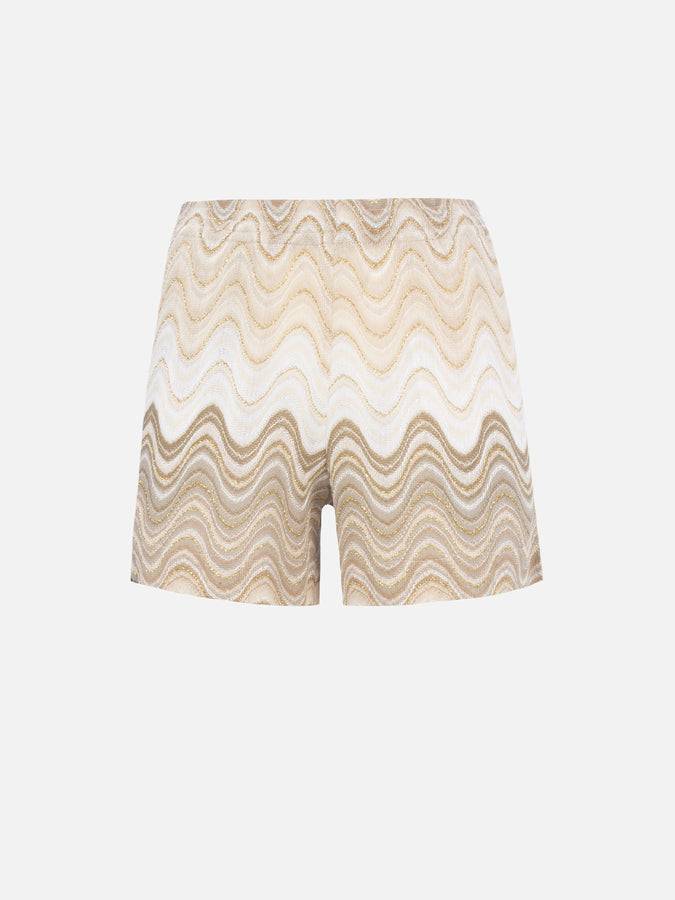 Mc2 Saint Barth Pantaloncini da donna pull up in tessuto maglia Rachel Meave Online Outlet