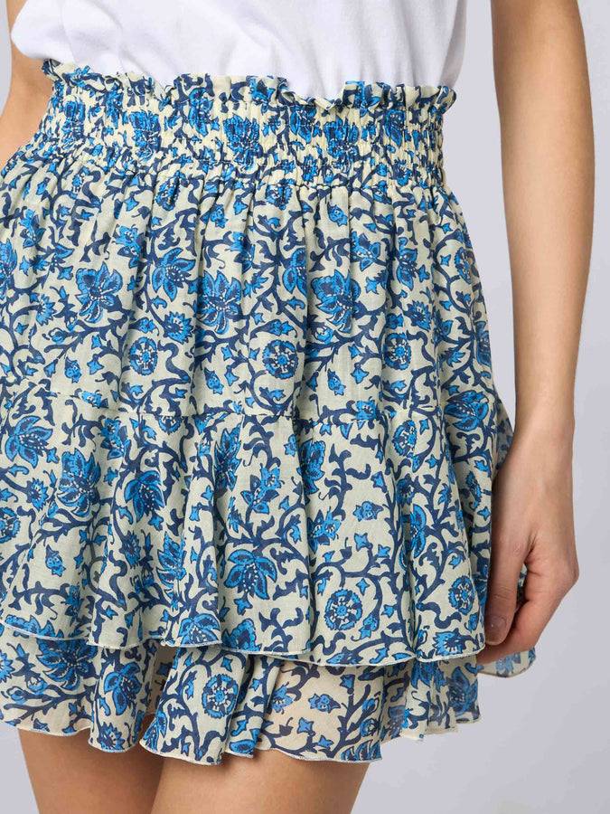 Mc2 Saint Barth Minigonna da donna con volant in voile di seta Bestseller