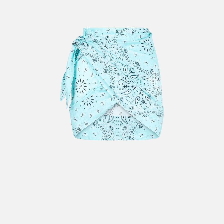 Mc2 Saint Barth Minigonna pareo da donna in cotone con stampa bandana Enormi risparmi
