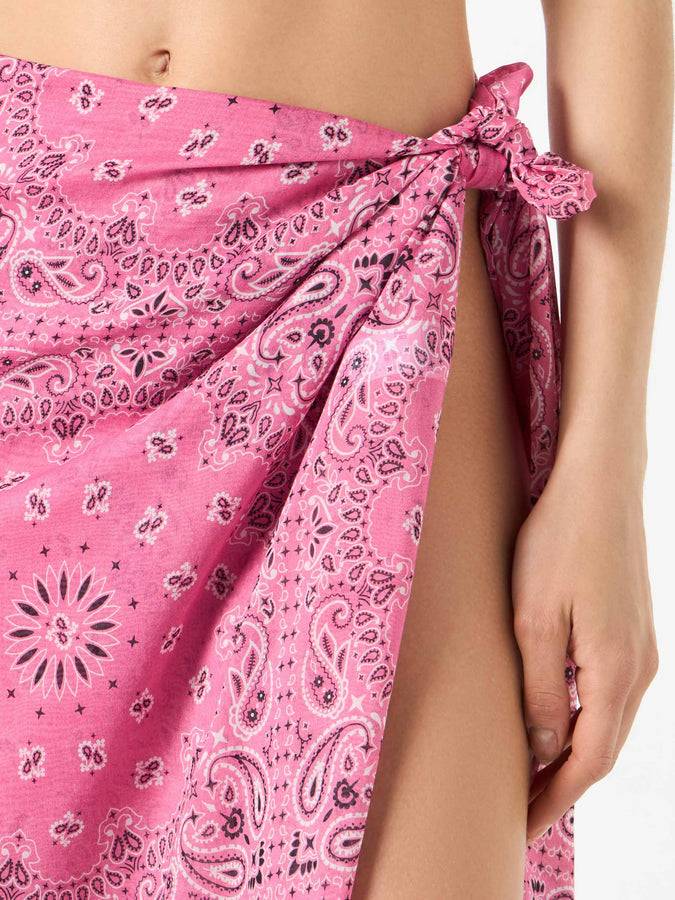 Mc2 Saint Barth Pareo in cotone con stampa bandana Ultimi tre giorni