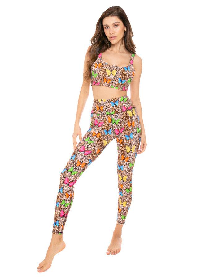 Mc2 Saint Barth Top da yoga con stampa animalier Fino al 65% di sconto