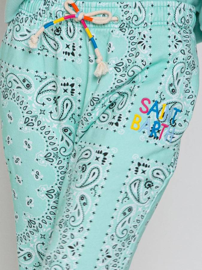 Mc2 Saint Barth Joggers bandana in cotone con ricamo Saint Barth Enormi sconti