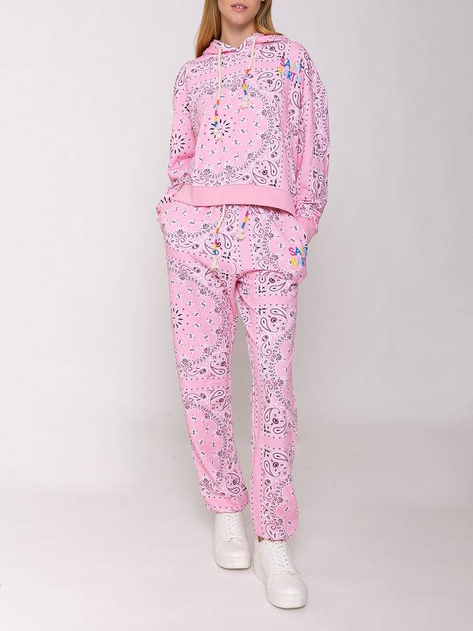 Mc2 Saint Barth Felpa con cappuccio bandana in cotone con ricamo Saint Barth 50% di sconto con spedizione gratuita