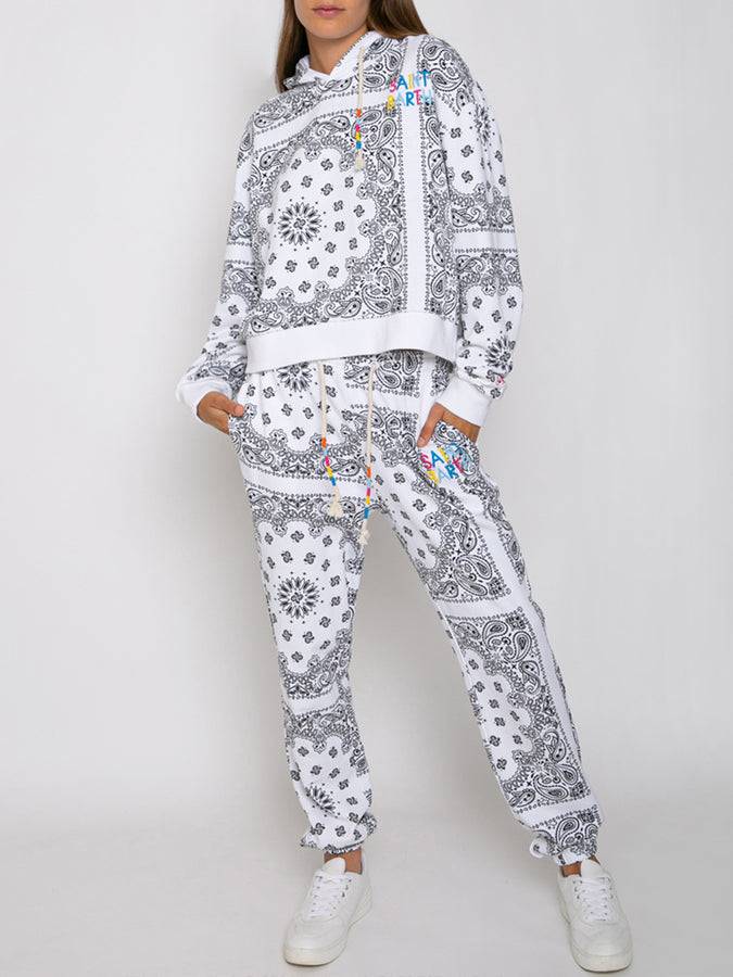 Mc2 Saint Barth Felpa con cappuccio bandana in cotone con ricamo Saint Barth Esporta salva