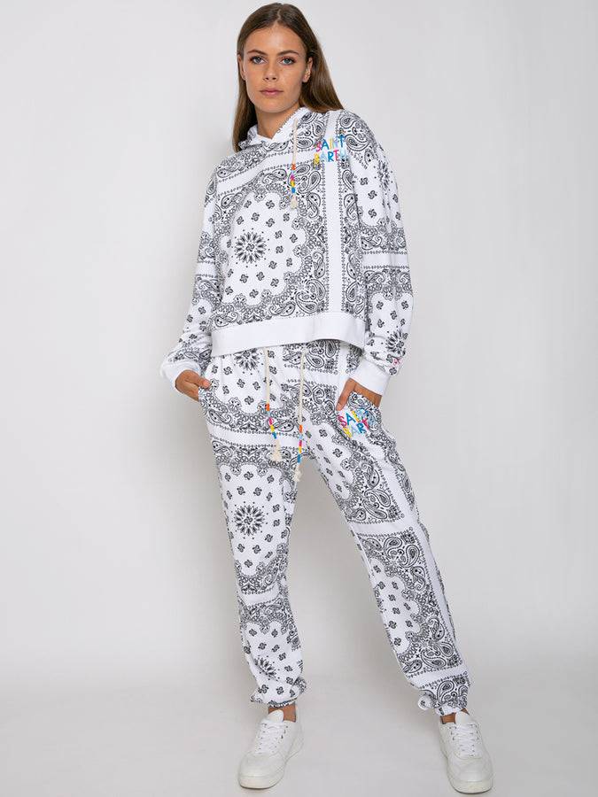 Mc2 Saint Barth Joggers bandana in cotone con ricamo Saint Barth Black Friday Prezzi