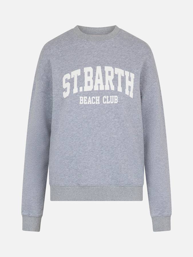 Mc2 Saint Barth Felpa da donna Stardust in cotone grigio 50% di sconto per tempo limitato