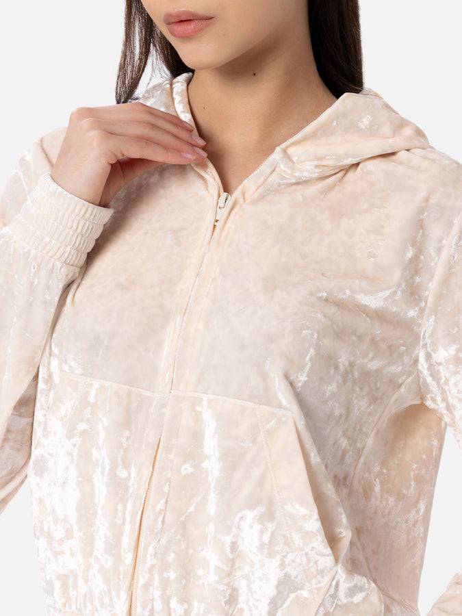 Mc2 Saint Barth Felpa con zip da donna in ciniglia Jasmine Italy