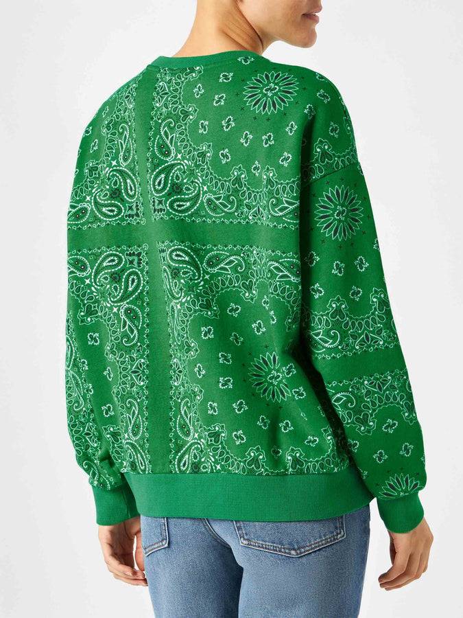 Mc2 Saint Barth Felpa da donna con stampa bandana Negozi Online