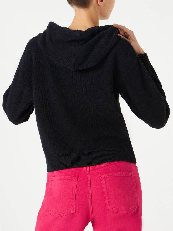 Mc2 Saint Barth Felpa corta in maglia con ricamo St. Barth Sconto