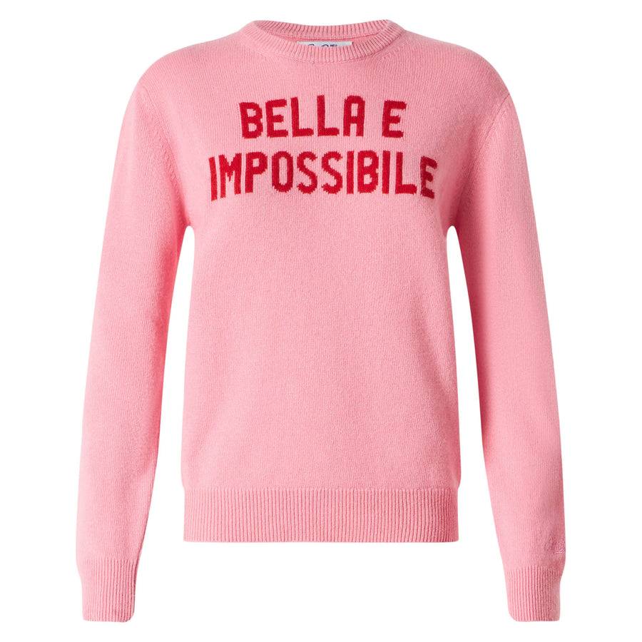 Mc2 Saint Barth Maglia da donna con stampa Bella e Impossibile Saldi