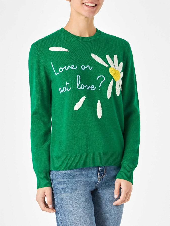 Mc2 Saint Barth Maglia da donna garzata con stampa margherite Vendita Calda