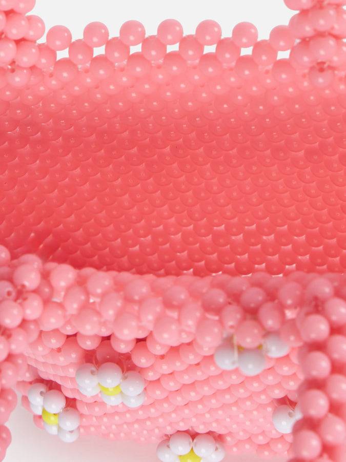 Mc2 Saint Barth Borsa piccola con perline di fiori rosa I Più Venduti