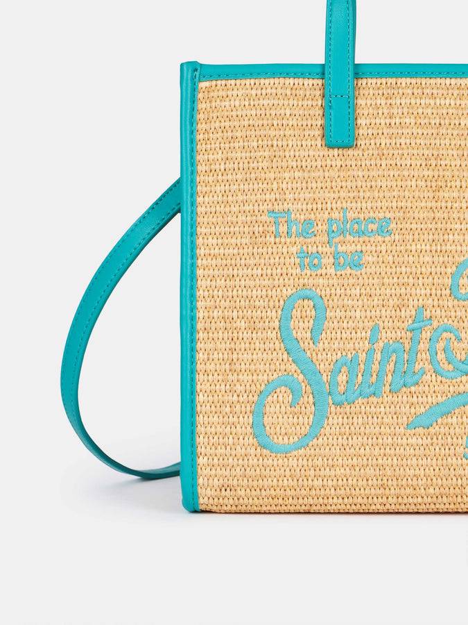 Mc2 Saint Barth Borsa Midi Vivian in paglia beige Offerta speciale