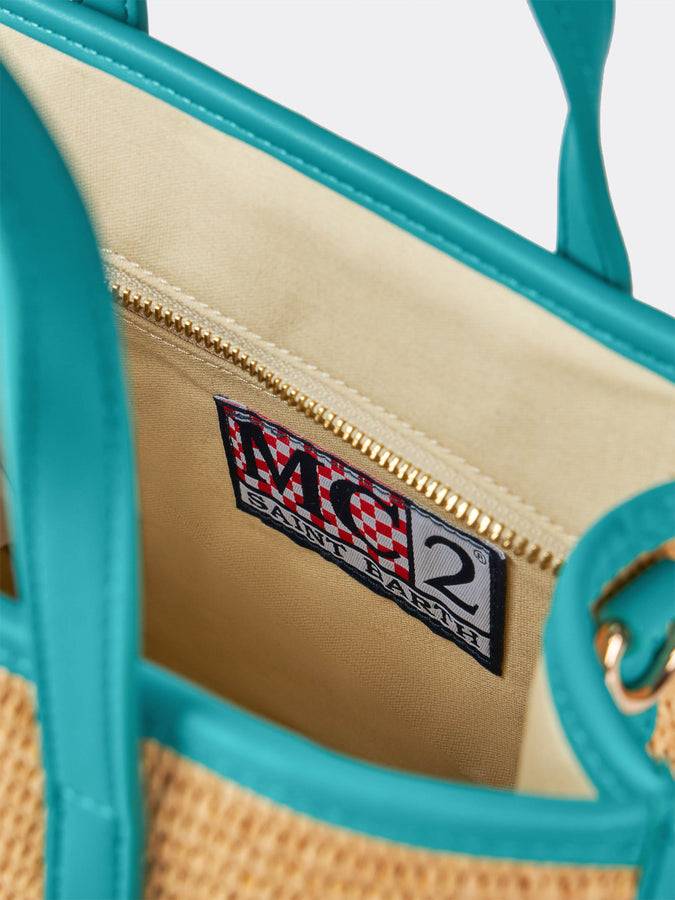 Mc2 Saint Barth Borsa Midi Vivian in paglia beige Offerta speciale