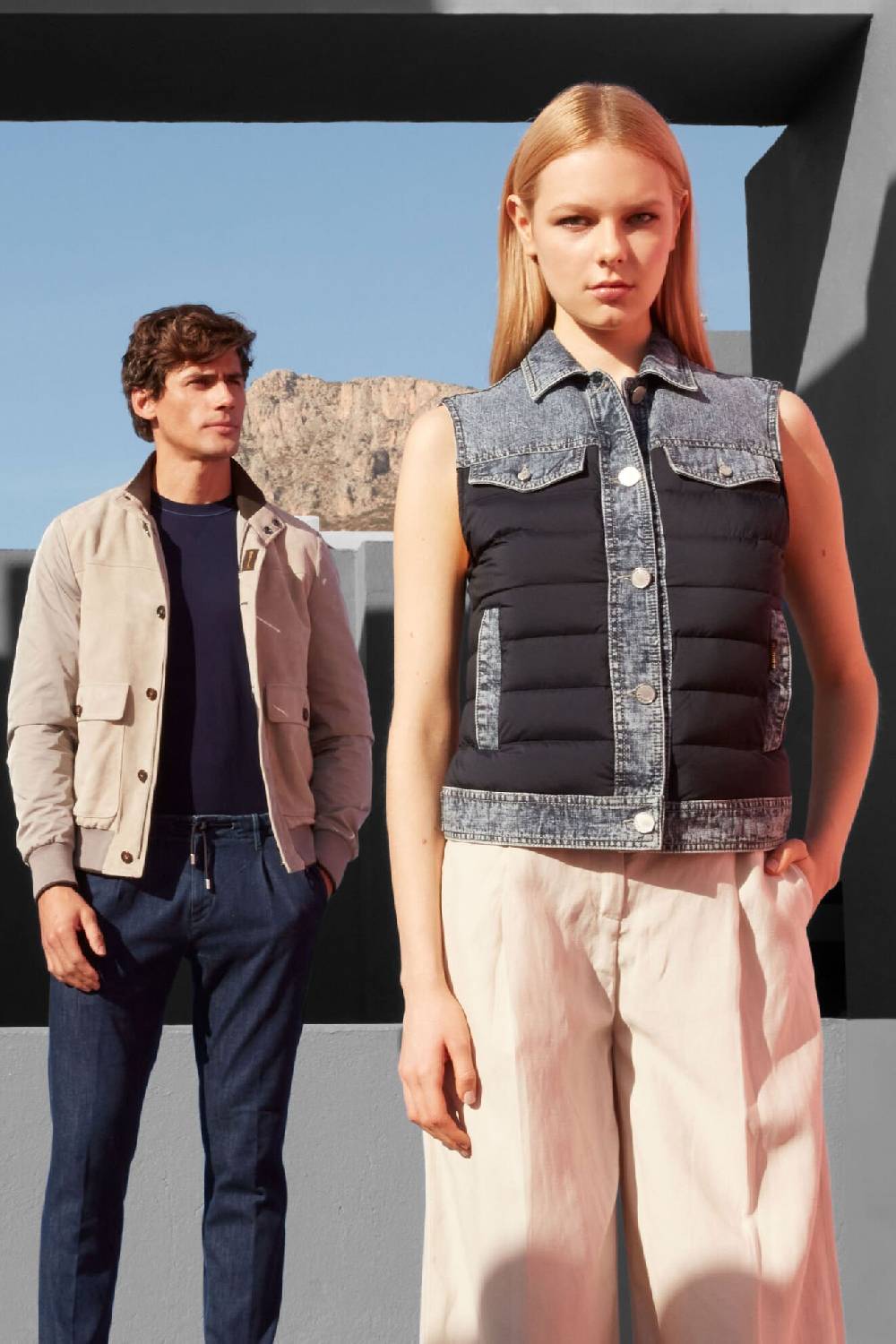 Moorer Gilet PEPPER-01X DARK BLU Esporta salva