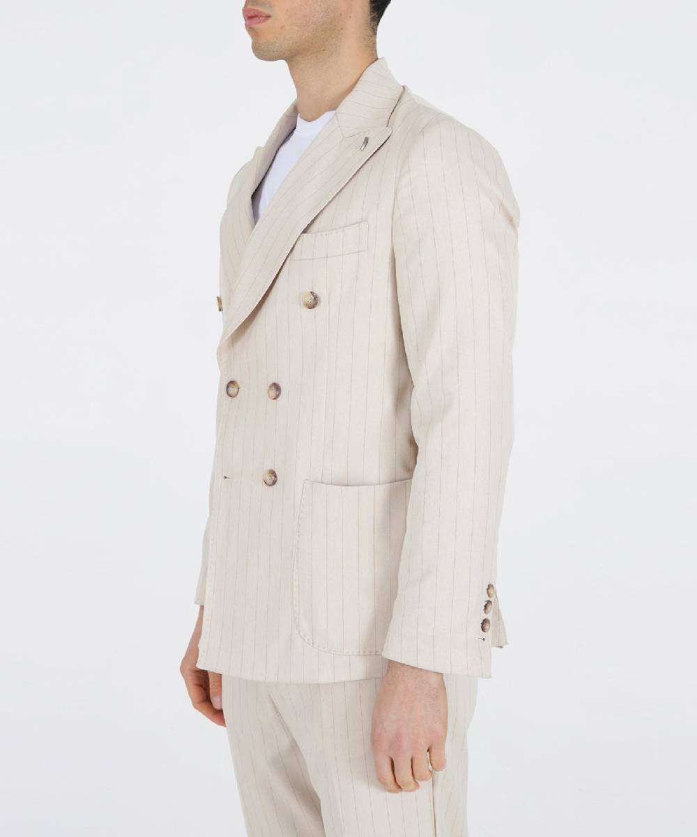 Over D GIACCA SLIM FIT DOPPIO PETTO REVERS In Vendita