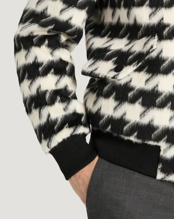 Pantaloni Torino Bomber in velour pied-de-poule Offerte