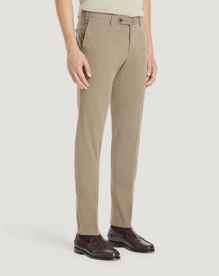 Pantaloni Torino Pantaloni Slim in cotone batavia Sconti VIP