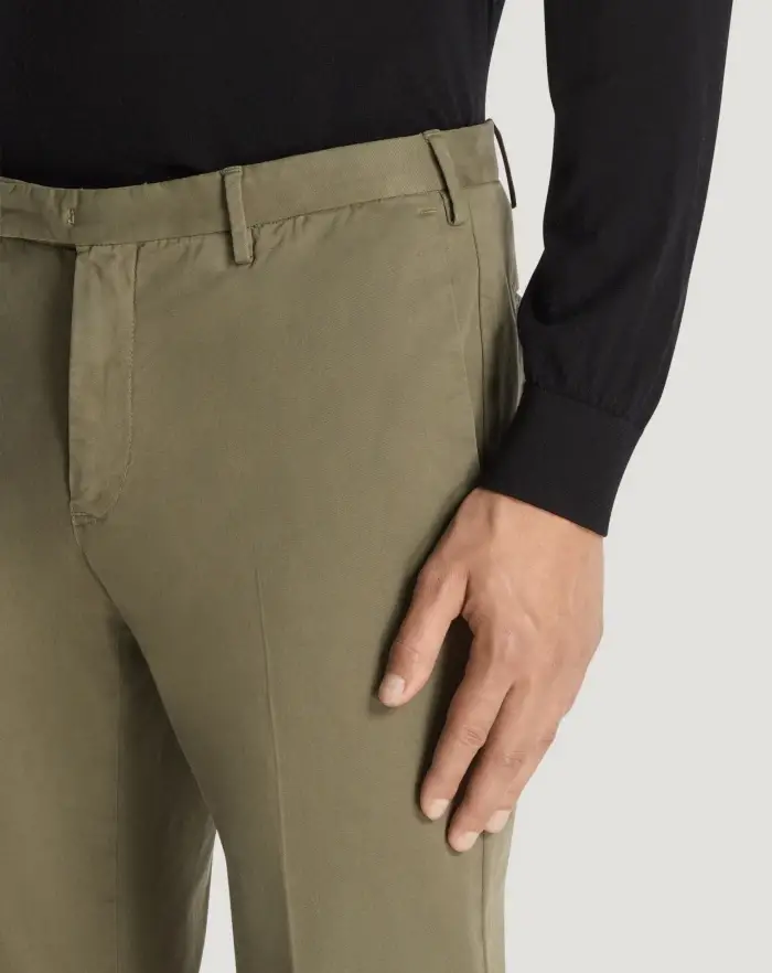 Pantaloni Torino Pantaloni Skinny in cotone batavia Promozione