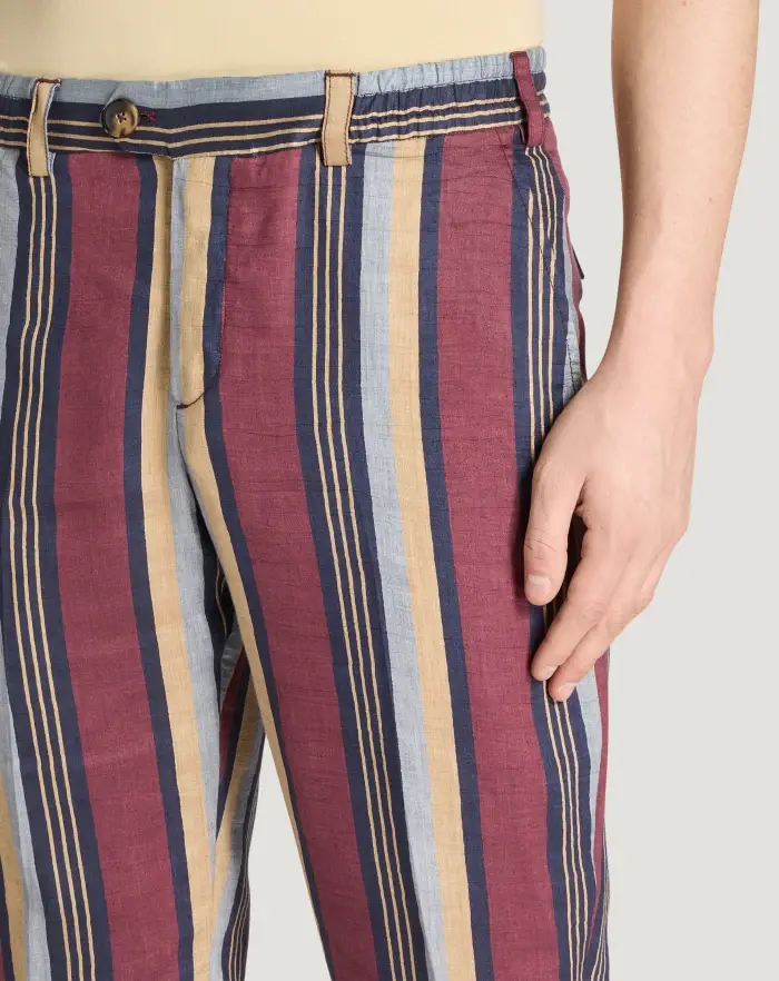 Pantaloni Torino Pantaloni The Rebel in lino fluido Presa