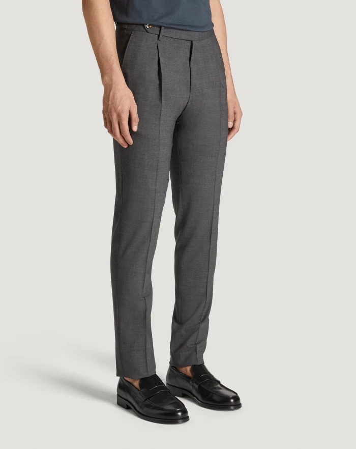 Pantaloni Torino Pantaloni Gentleman in lana four season In Vendita