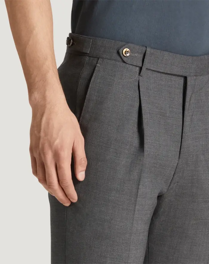 Pantaloni Torino Pantaloni Gentleman in lana four season In Vendita