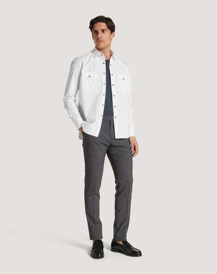 Pantaloni Torino Pantaloni Gentleman in lana four season In Vendita