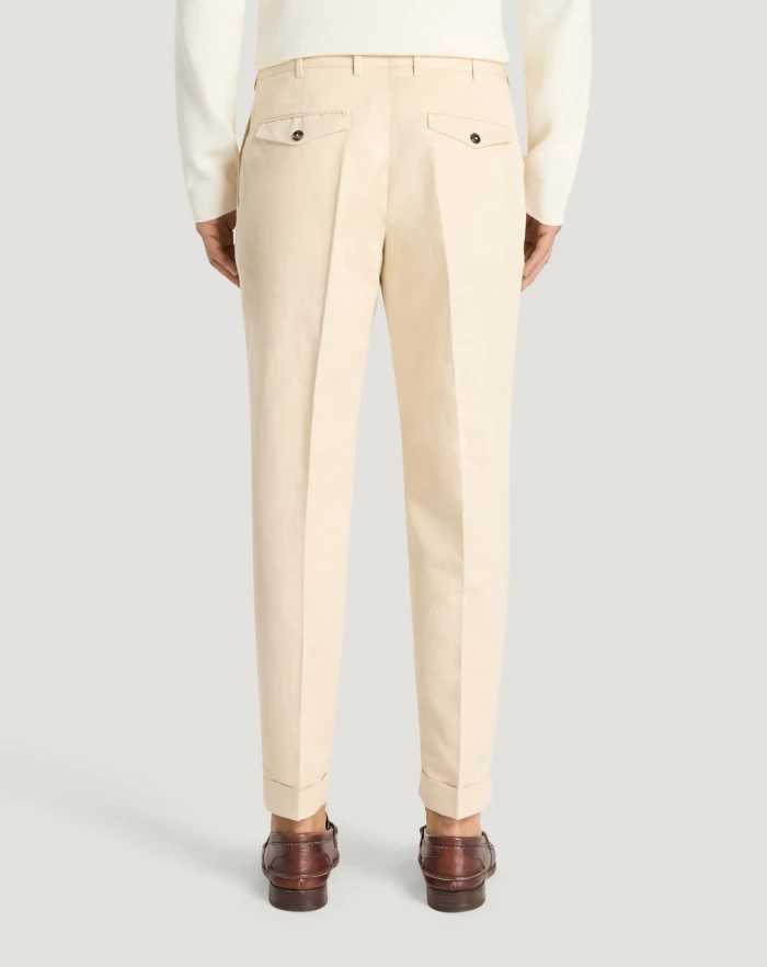 Pantaloni Torino Pantaloni Rebel in gabardina di cotone e lino Saldi