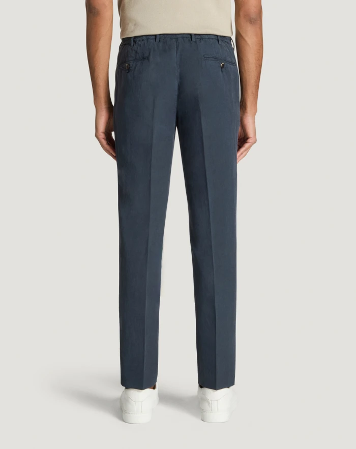 Pantaloni Torino Pantaloni Slim in cotone e lino batavia Hotsell