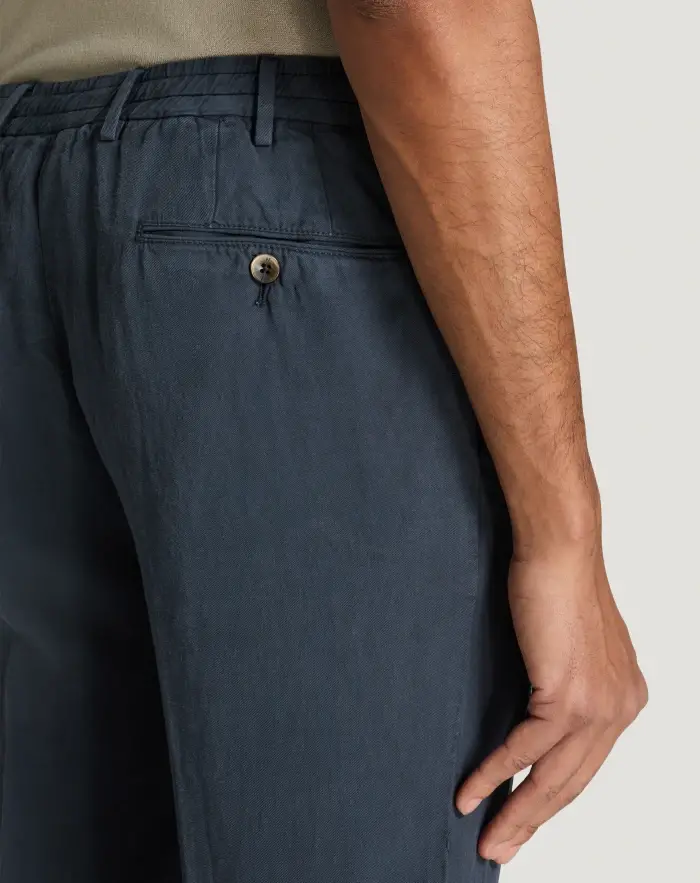 Pantaloni Torino Pantaloni Slim in cotone e lino batavia Hotsell