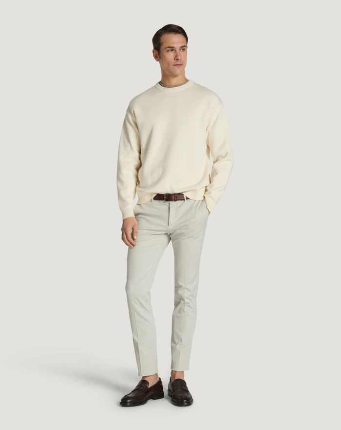 Pantaloni Torino Pantaloni Superslim in tricotina stretch Vendite Flash