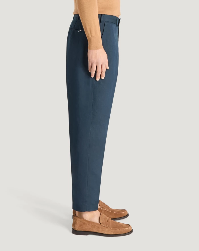 Pantaloni Torino Pantaloni Rebel in gabardina di cotone e lino Qualità