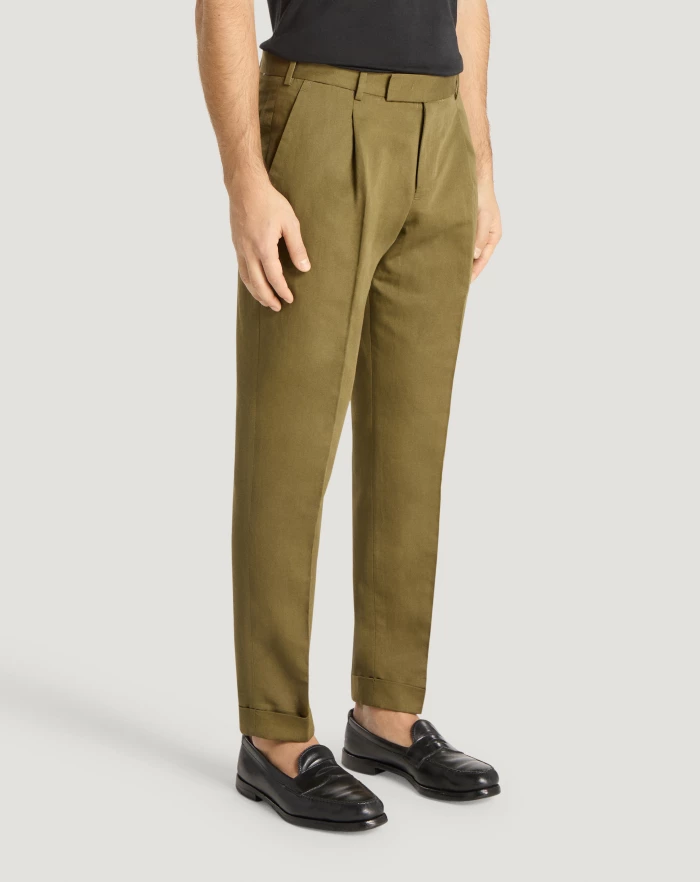 Pantaloni Torino Pantaloni Rebel in gabardina di cotone e lino Qualità Garantita
