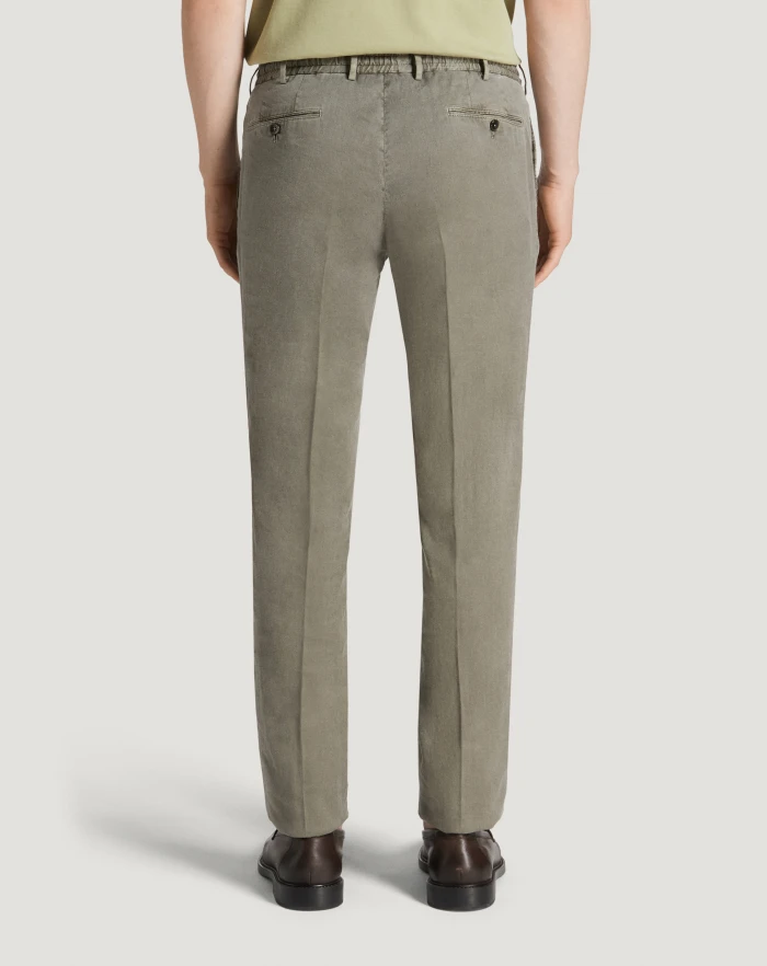 Pantaloni Torino Pantaloni Slim in lino stretch délavé Prezzo Ridotto