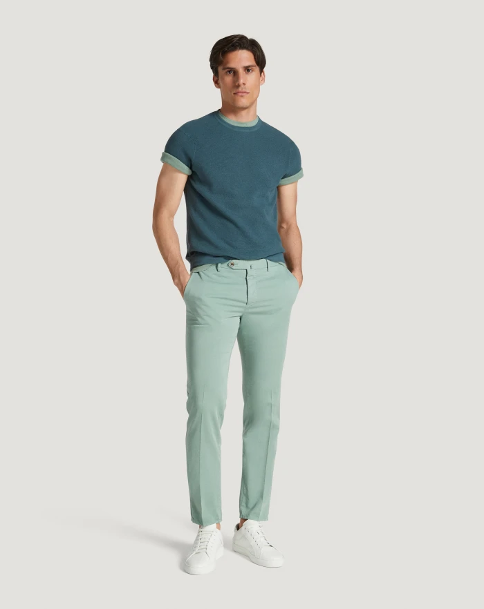 Pantaloni Torino Pantaloni Slim in silkochino Pezzi Unici