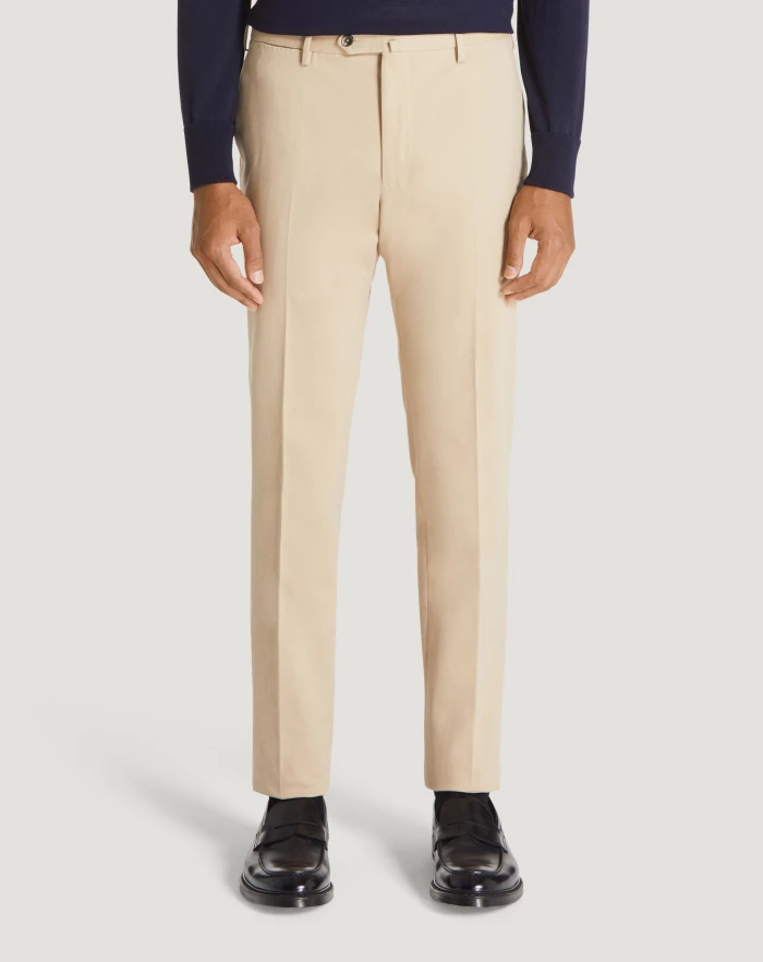 Pantaloni Torino Pantaloni Slim in cotone & cachemire Offerta