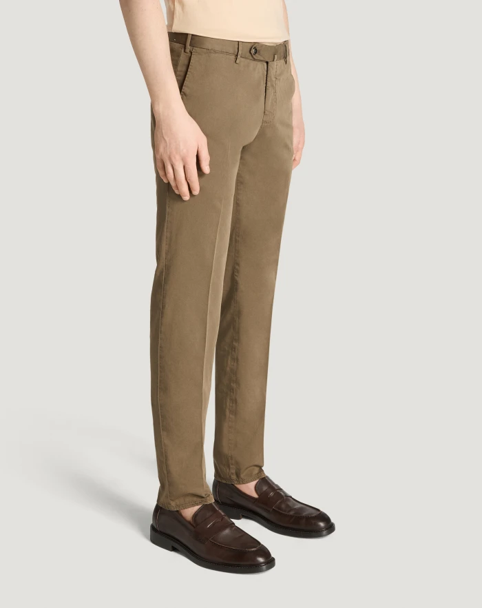 Pantaloni Torino Pantaloni Slim in silkochino Online