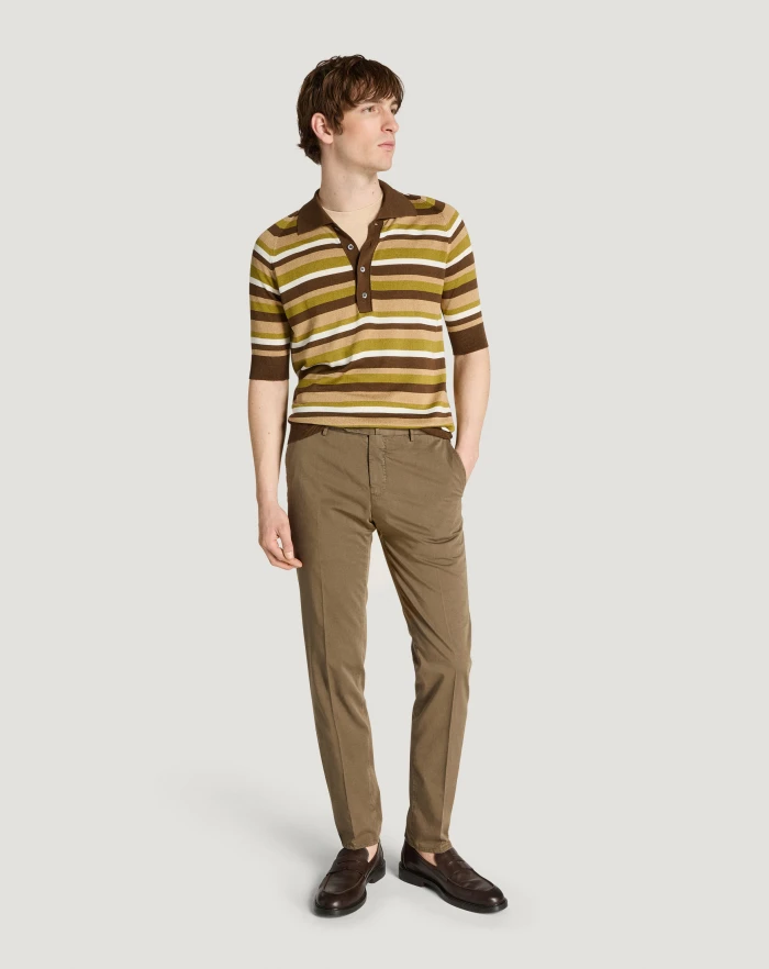 Pantaloni Torino Pantaloni Slim in silkochino Online