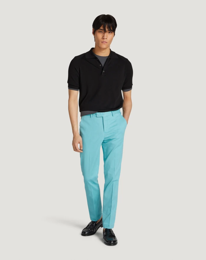 Pantaloni Torino Pantaloni Master in cotone stretch délavé Affare Del Giorno