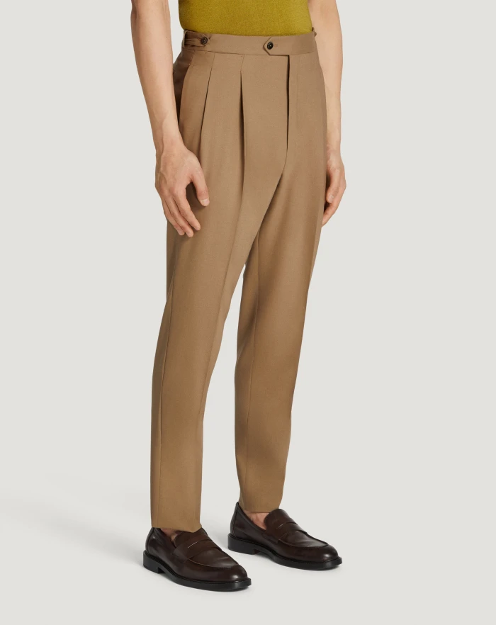 Pantaloni Torino Pantaloni Gentleman in lana tropical Vendite Flash