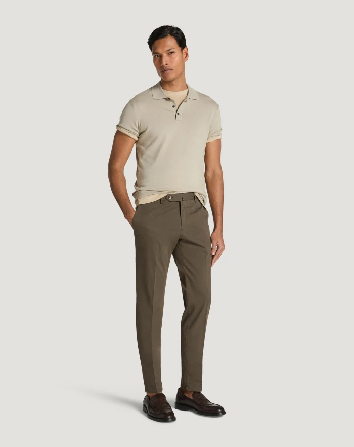 Pantaloni Torino Pantaloni Slim in gabardina stretch In Saldo