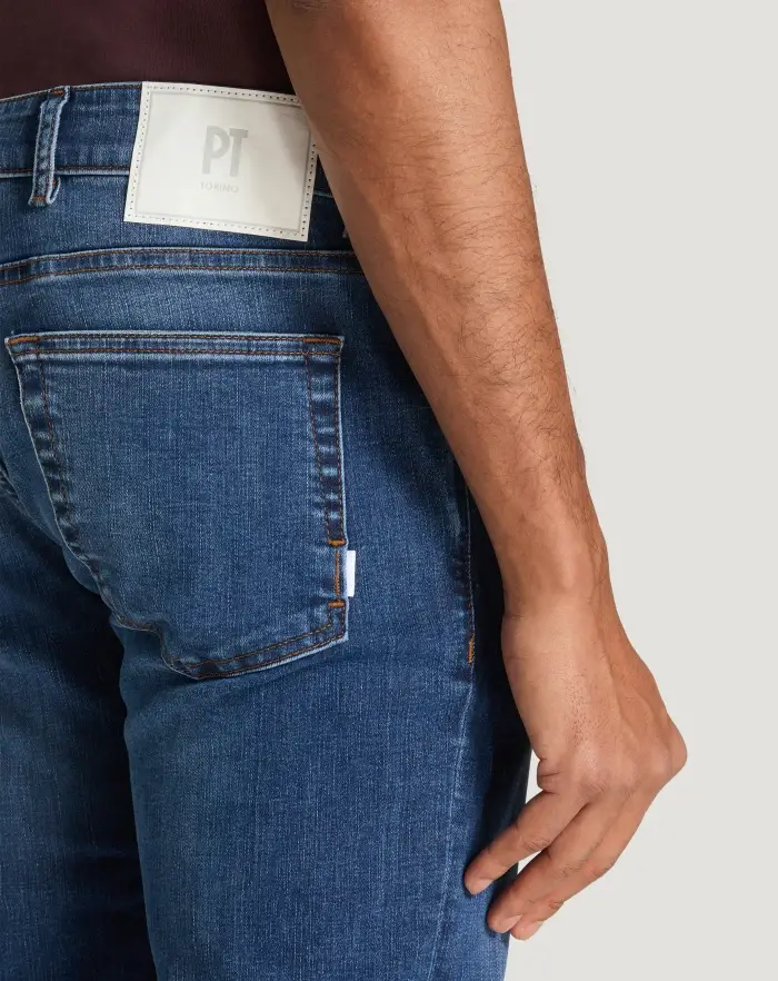 Pantaloni Torino Jeans Swing in denim stretch indigo Acquista Ora