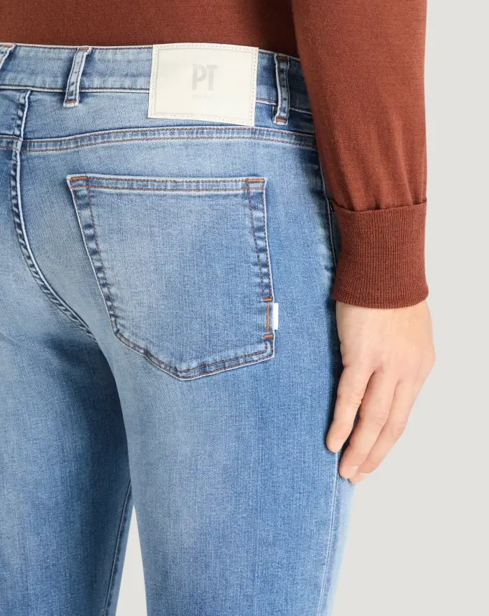 Pantaloni Torino Jeans Swing in denim stretch indigo Affare Del Giorno