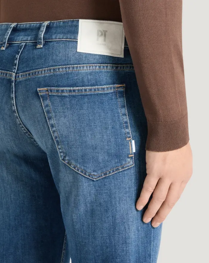 Pantaloni Torino Jeans Indie in denim soft touch Sottocosto